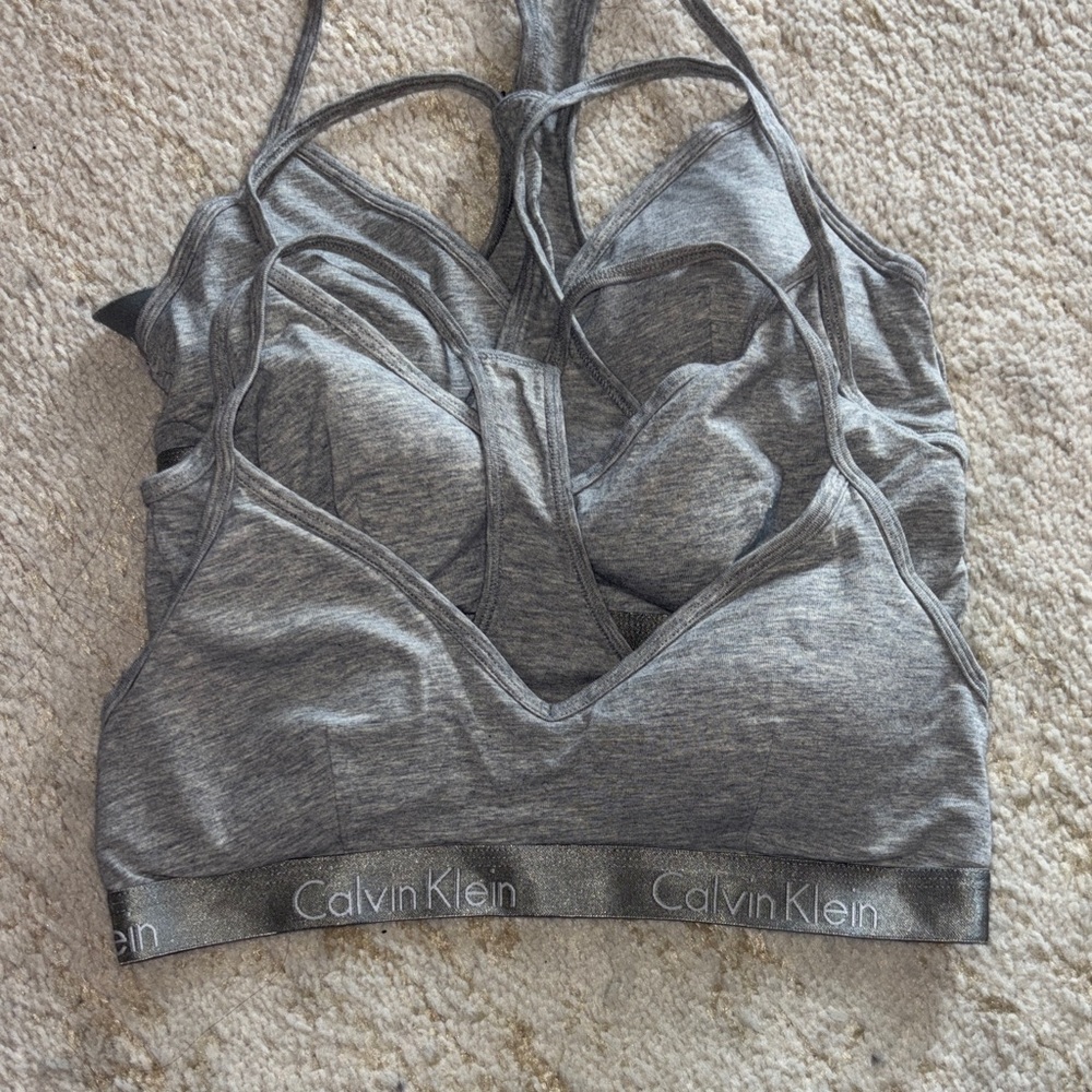 Calvin Klein Charcoal Women's Bralette